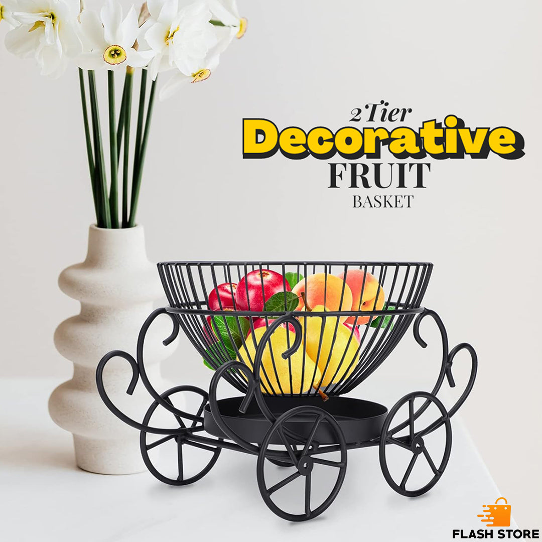 2 Tier Decorative Fruit Basket