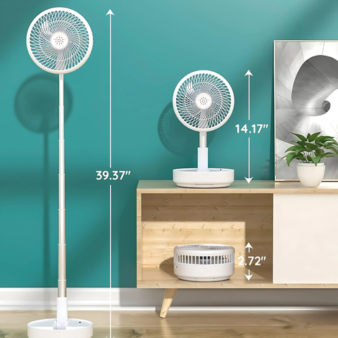 Telescopic Rechargeable Folding Fan