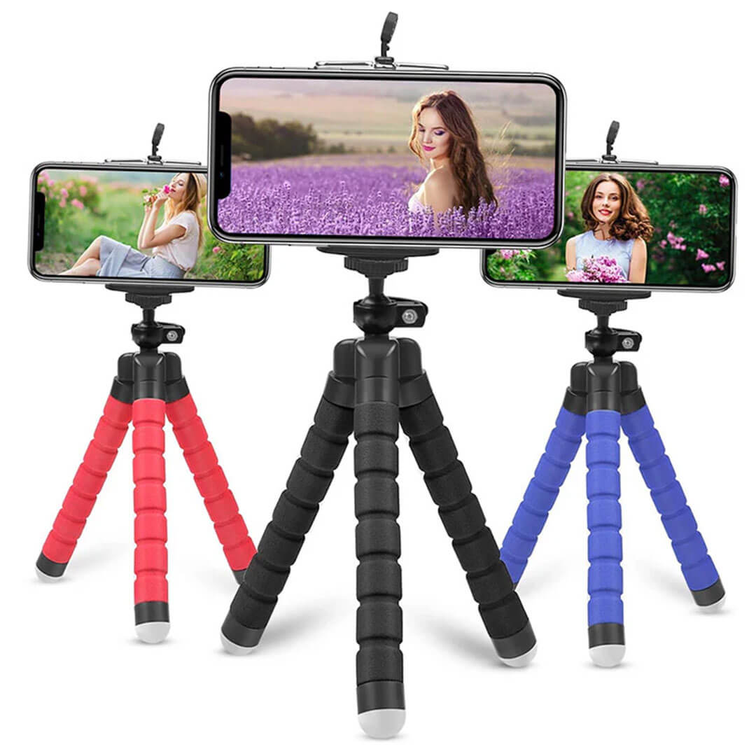 Curveable Adjustable & Flexible Tripod Stand With Mobile Holder