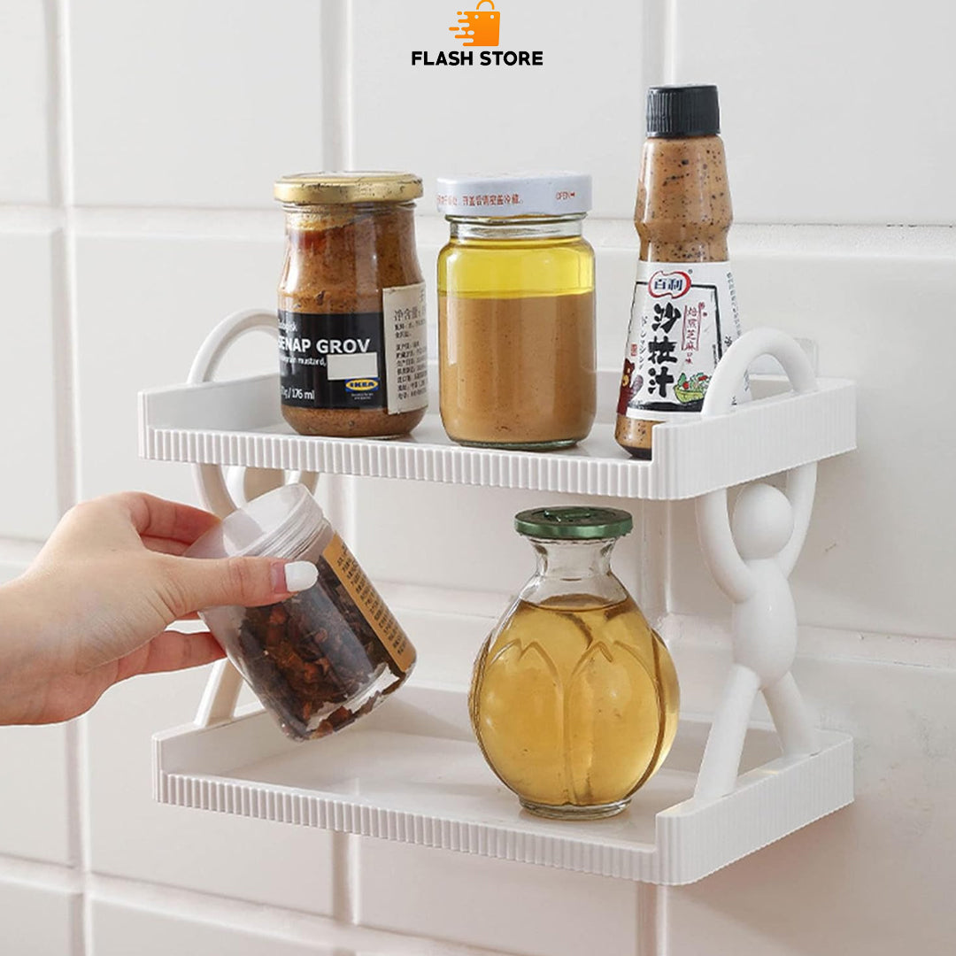 2 Layer Wall Hanging Storage Shelf