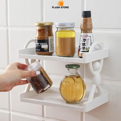 2 Layer Wall Hanging Storage Shelf