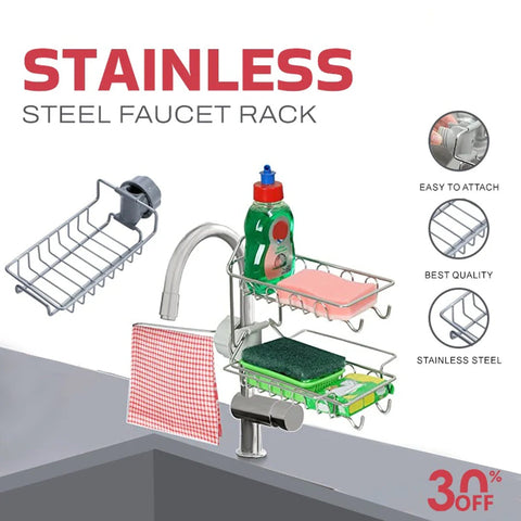 Metal Sink Caddy Organizer Stainless Steel