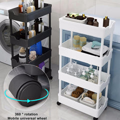4 Tier Smart Cart Storage Shelf