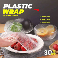 Disposable Plastic Wrap Food Grade 100Pcs