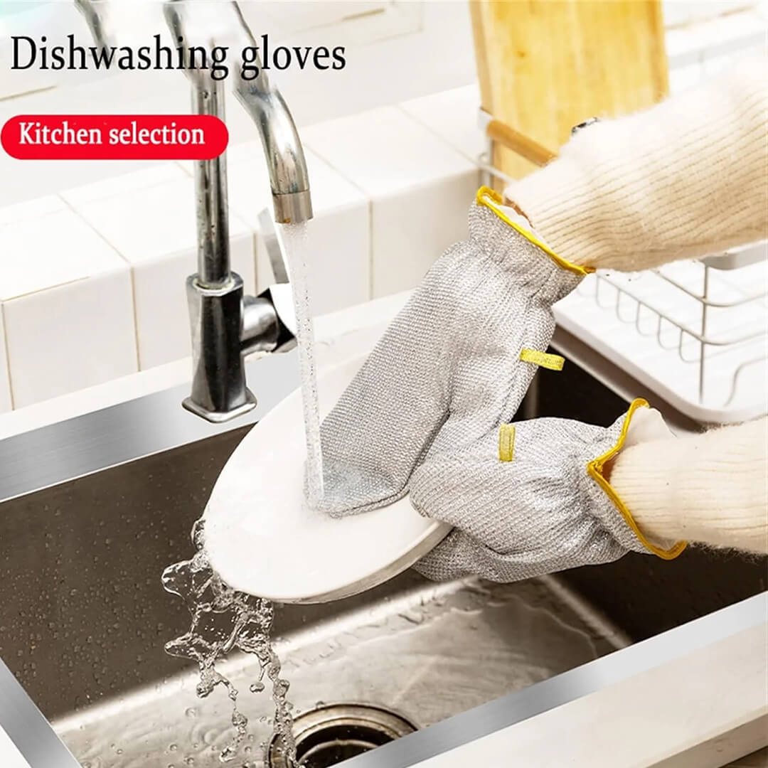 Steel Wire Dishwashing Gloves (Pair)