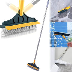 2 In 1 Cleaning Scrub Brush With Long Handle Adjustable V-Shaped