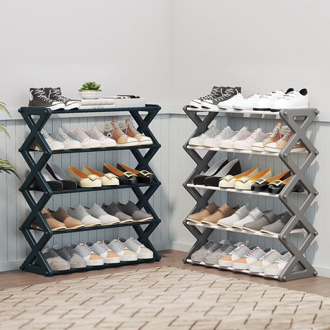 5 Layer Folding Shoe Rack Organizer