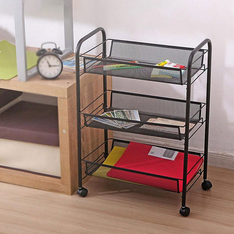 3 Tier Trolley Storage Rack