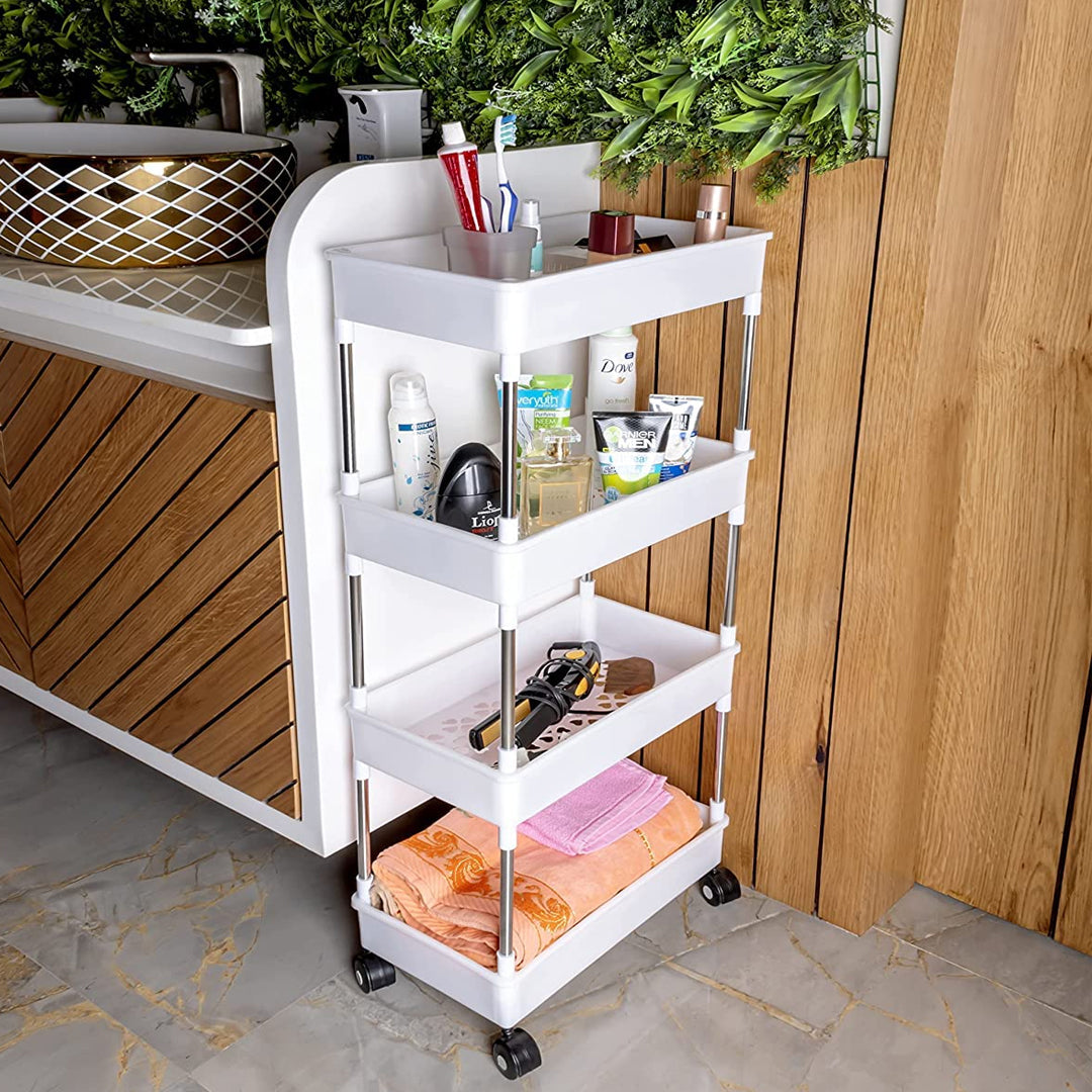 4 Tier Smart Cart Storage Shelf