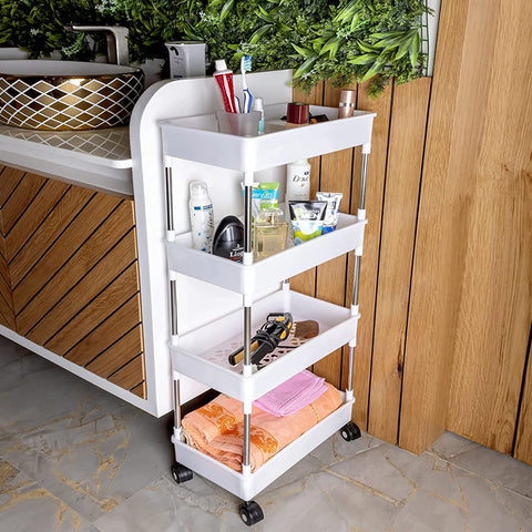 4 Tier Smart Cart Storage Shelf