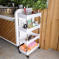 4 Tier Smart Cart Storage Shelf