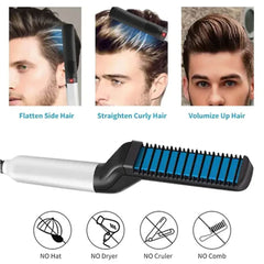 Beard And Hair Curling Straightener For Men