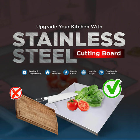 304 Stainless Steel Cutting Board Hygiene Pro