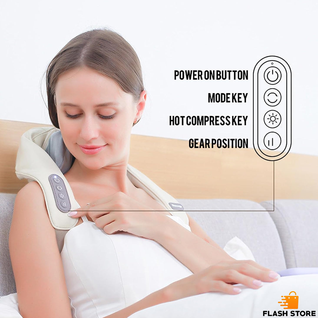 Portable Massage Pillow Back Shoulder