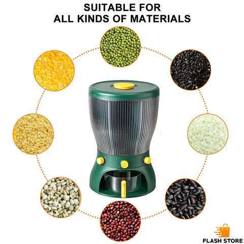 4 Partition Rotating Cereal Dispenser
