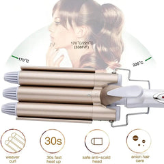 WaveWonder Pro Triple Wave Hair Curler