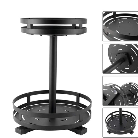 360° Rotating Storage Rack Organizer Round