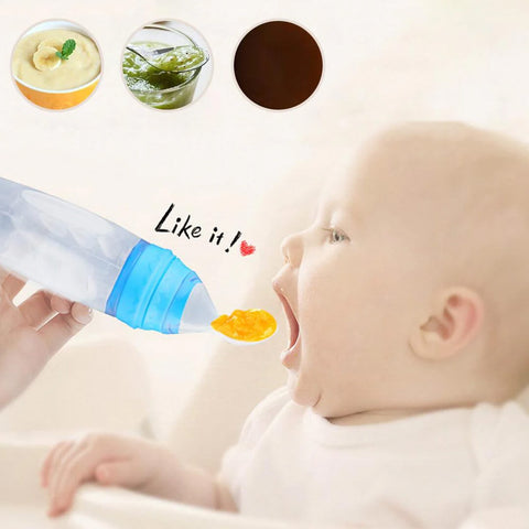 Baby Feeding Bottle With Spoon (Pack of 2)