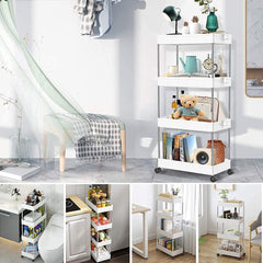 4 Tier Smart Cart Storage Shelf