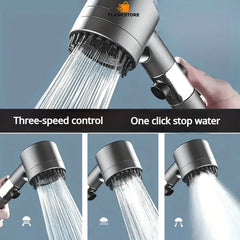 3 In 1 Shower Head Massage Brush