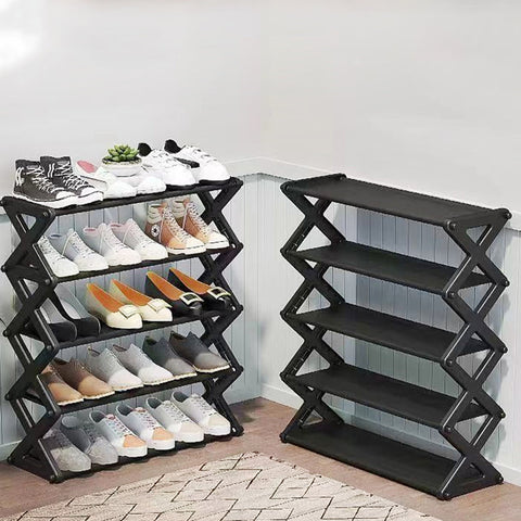5 Layer Folding Shoe Rack Organizer