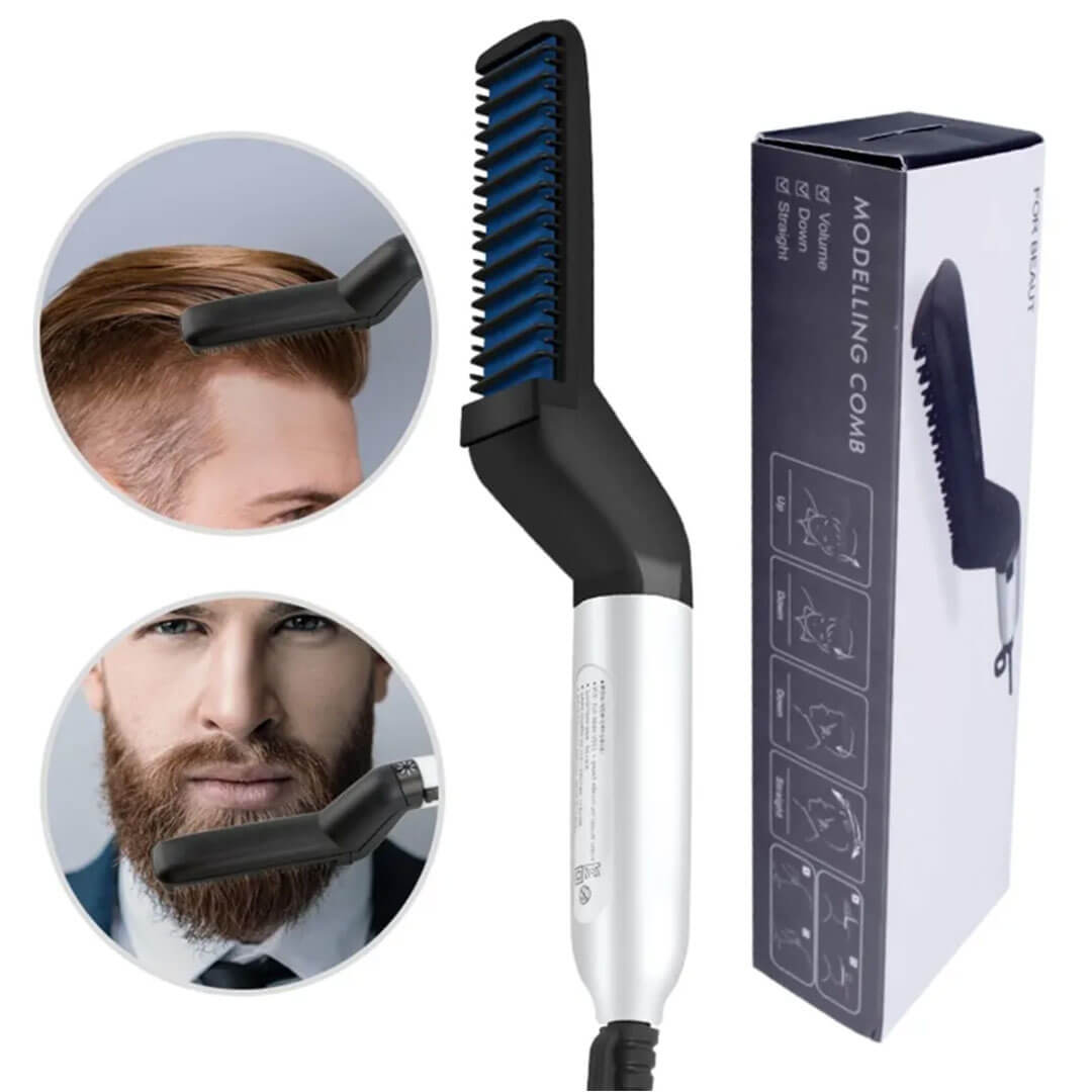 Beard And Hair Curling Straightener For Men