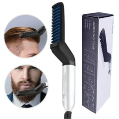 Beard And Hair Curling Straightener For Men