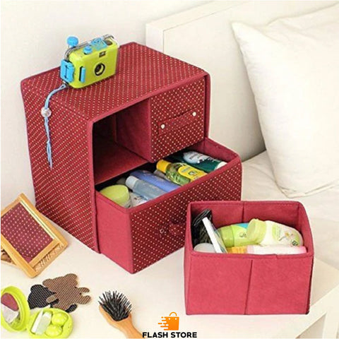3 Drawer Fabric Folding Storage Organizer