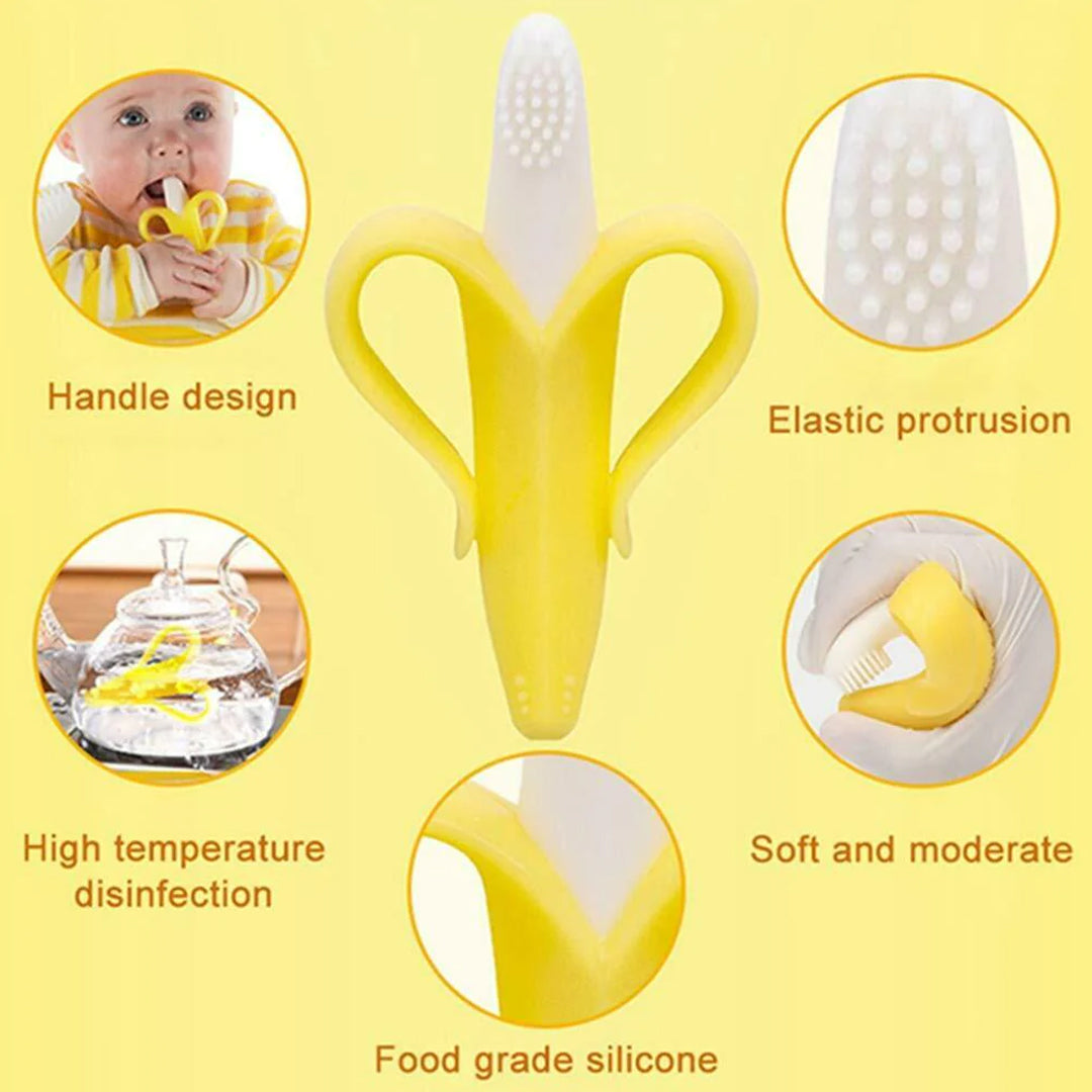 New Baby Banana Shape Tooth Brush