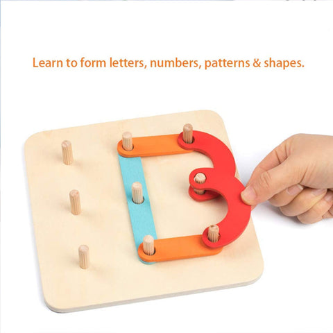 Montessori Nail Board Jigsaw Puzzle