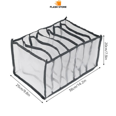 7 Compartments Pants Shirts Storage Clothes Box