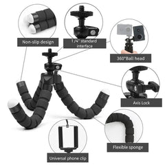 Curveable Adjustable & Flexible Tripod Stand With Mobile Holder