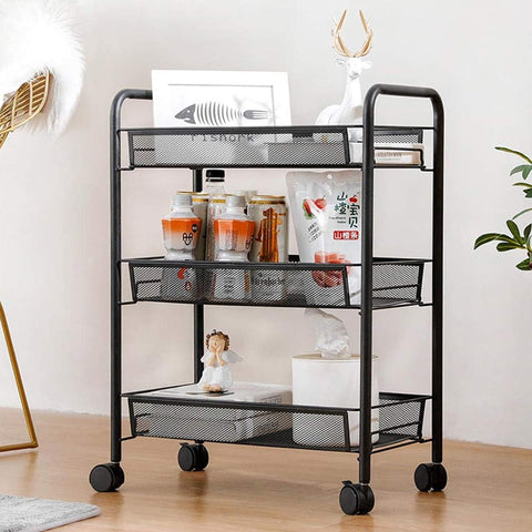 3 Tier Trolley Storage Rack