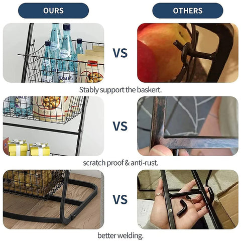 3 Tier Fruit Storage Baskets