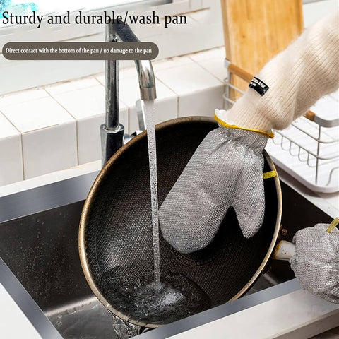 Steel Wire Dishwashing Gloves (Pair)