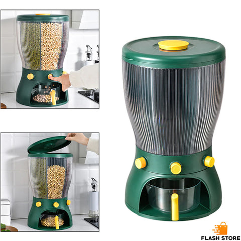 4 Partition Rotating Cereal Dispenser