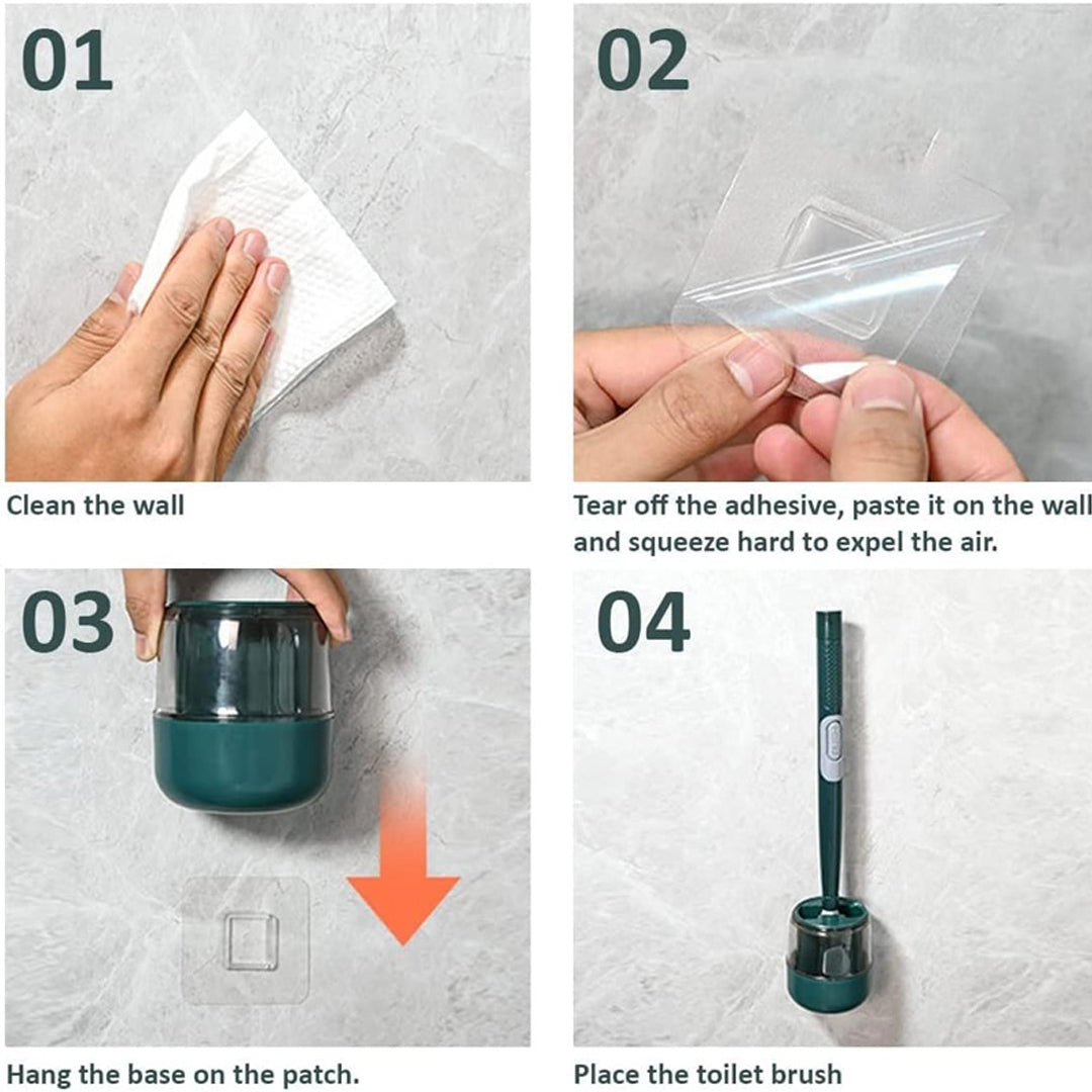 Soap Dispensing Toilet Brush With Holder