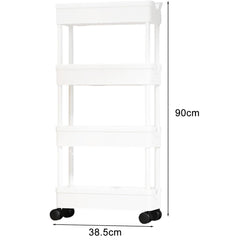 4 Tier Smart Cart Storage Shelf