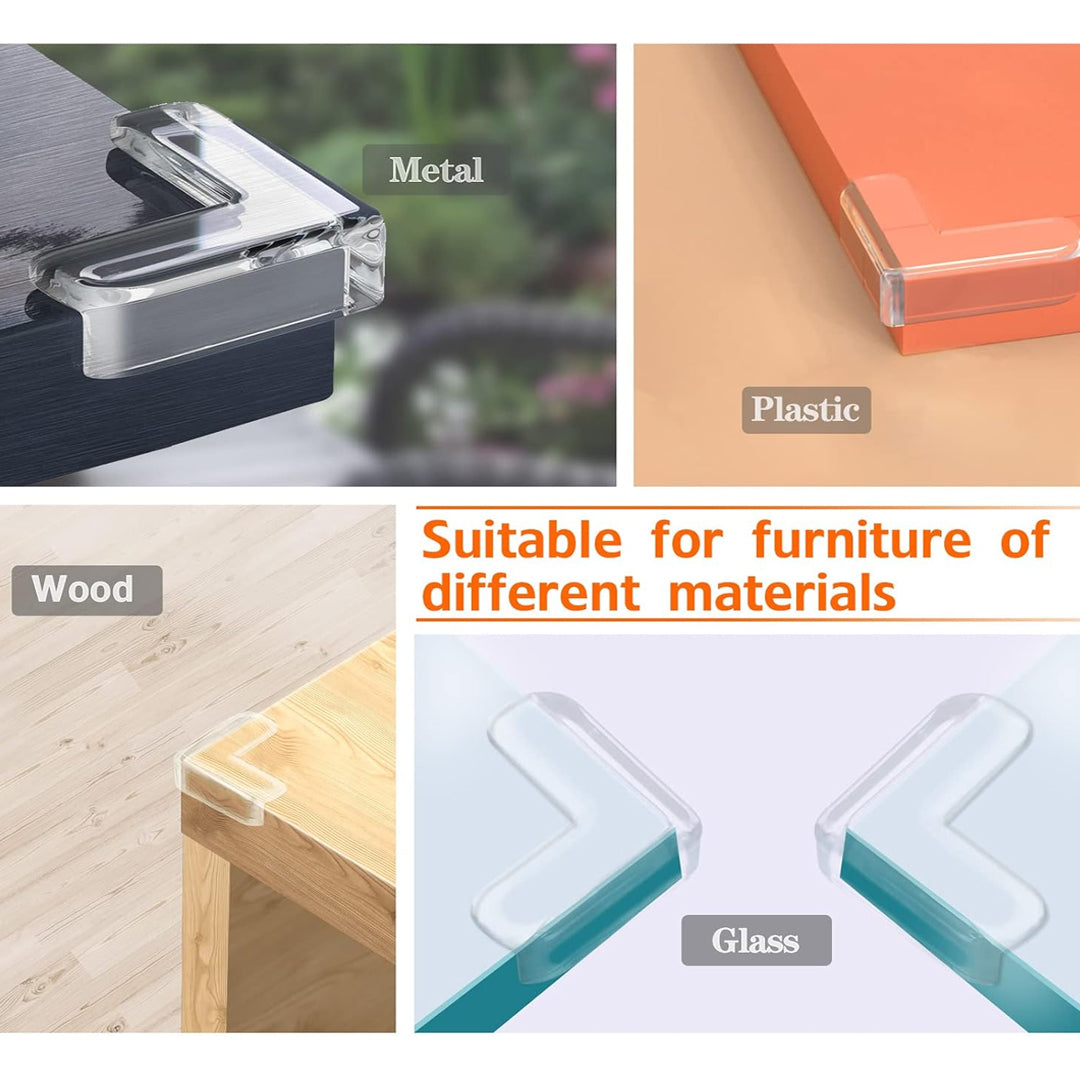 4 Pcs Silicone Table Corner Edge Protector Covers