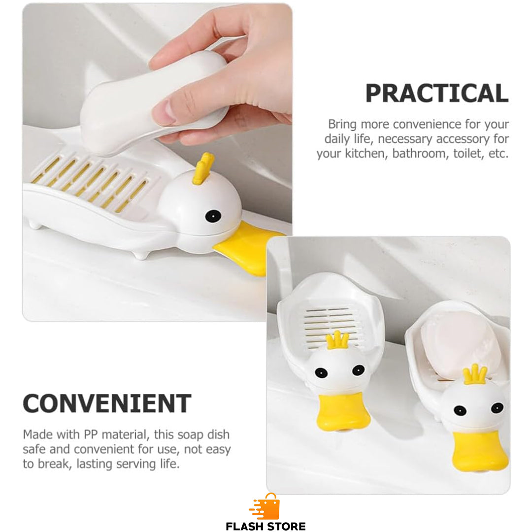 Crown Cute Duck Drain Soap Dish