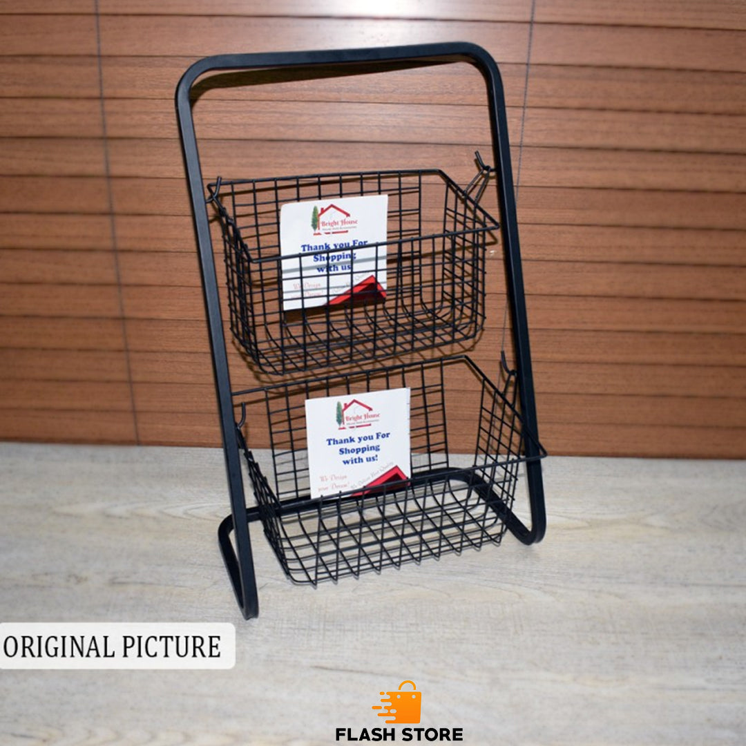 2 Tier Iron Storage Basket