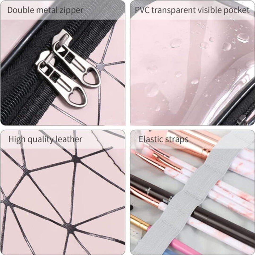 Multifunction Double Transparent Cosmetic Bag