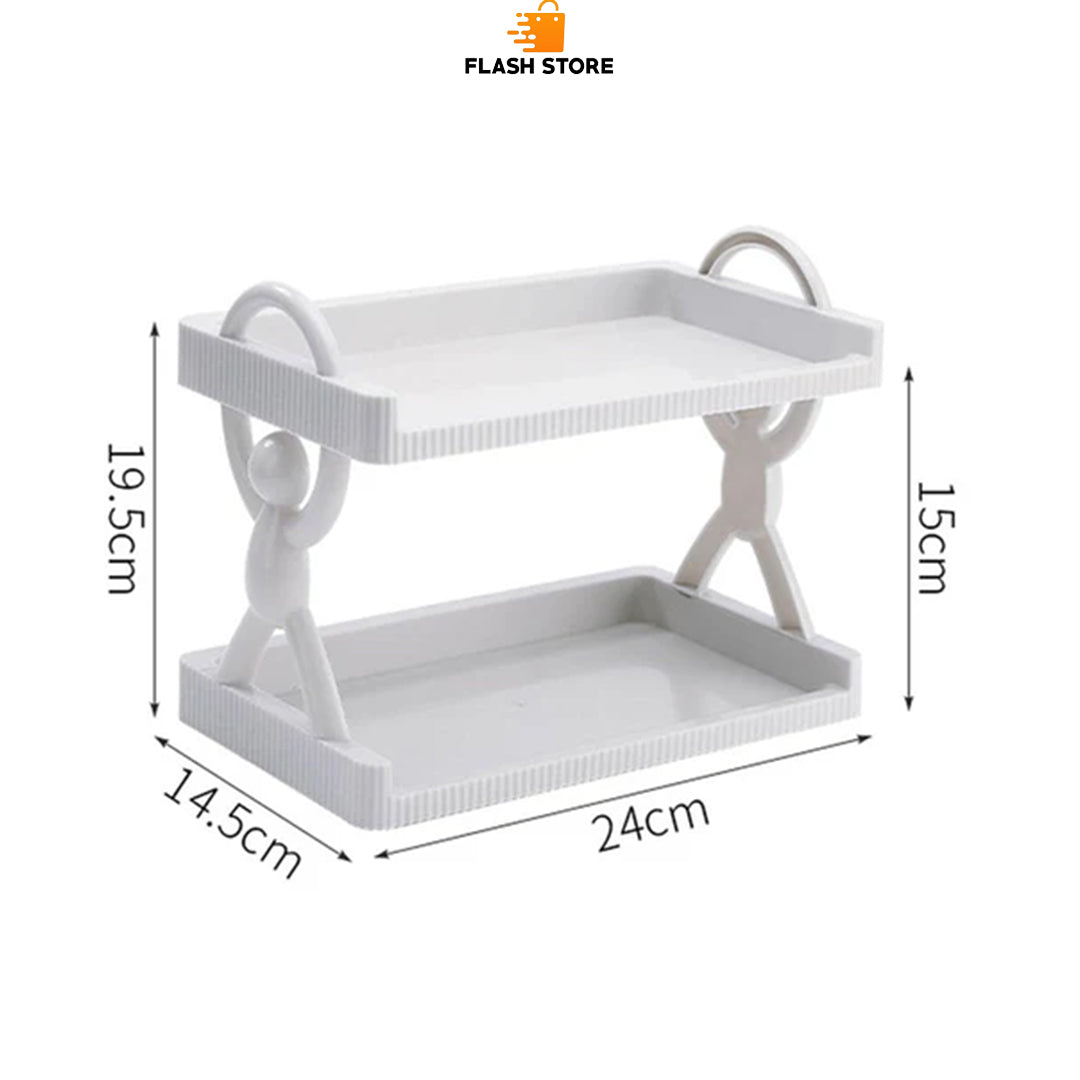 2 Layer Wall Hanging Storage Shelf
