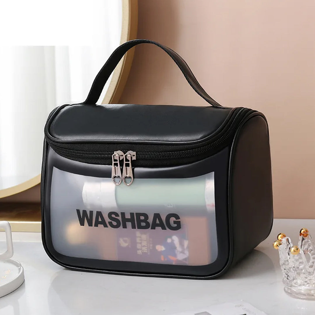 Chic Clamshell Beauty Travel Wash Bag