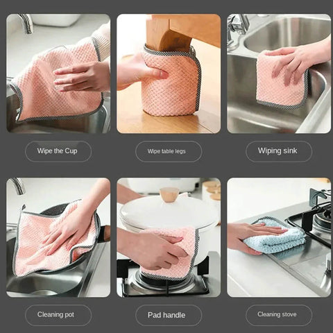 Microfiber Towel Cleaning Cloth Pack Of 5