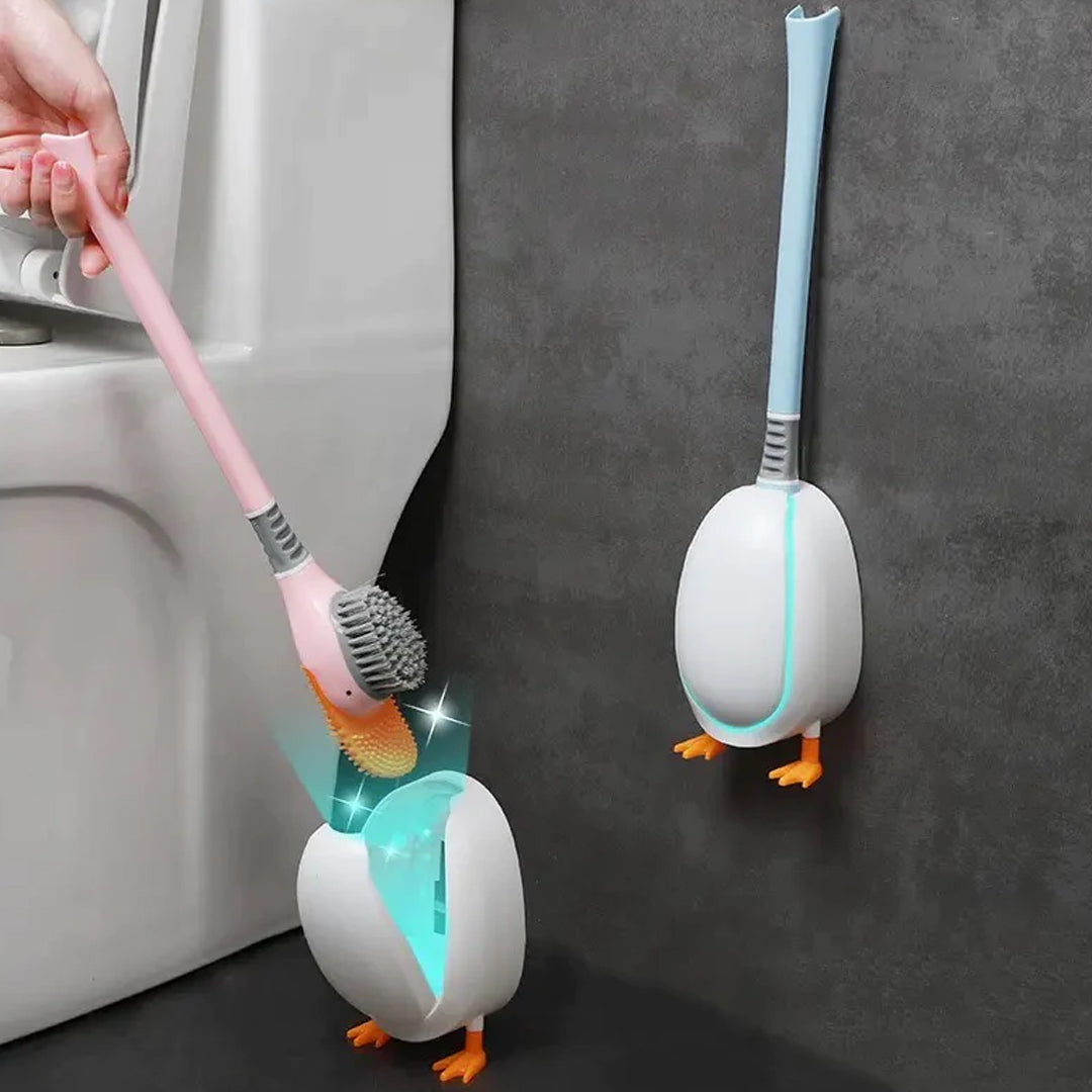 Diving Duck Wall Mounted Silicone Toilet Brush