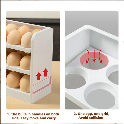 30 Grids Egg Organizer For Refrigerator