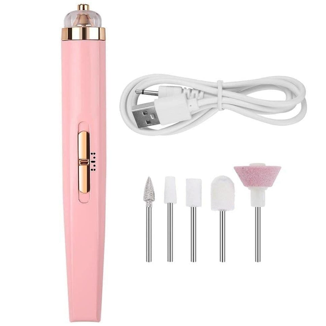 5 In 1 Electric Nail Drill Kit, Rechargeable Cordless Manicure Kit