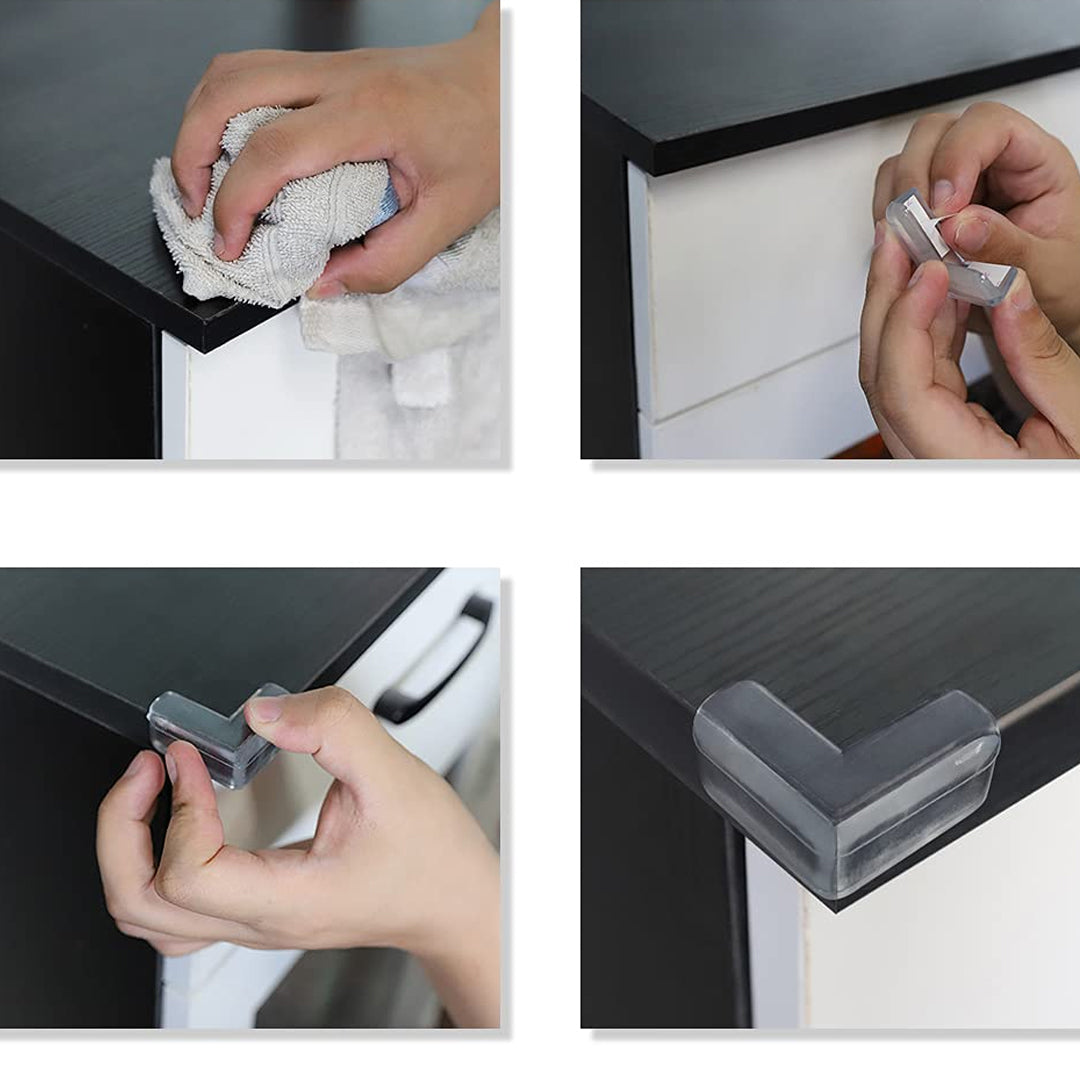 4 Pcs Silicone Table Corner Edge Protector Covers