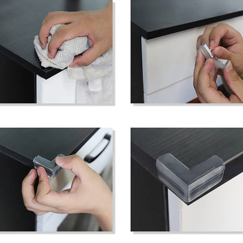 8 Pcs Silicone Table Corner Edge Protector Covers